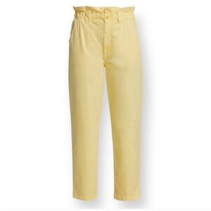 MOTHER THE YOYO RUFFLE GREASER ANKLE PANTS GOLDFINCH Size 30